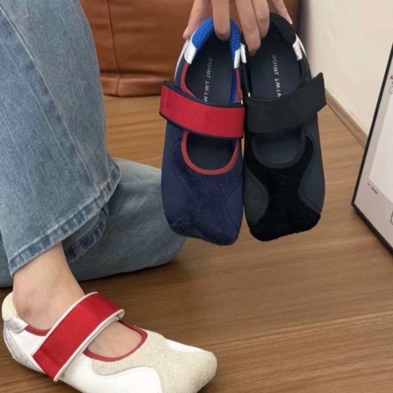 Women'S Fashion Velcro Sneakers - Новые женские кроссовки-балетки 2026 года с