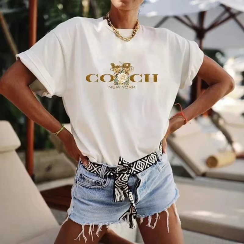 Women Fashion Brand Logo - Футболка Art Classic Carriage Flowers Logo