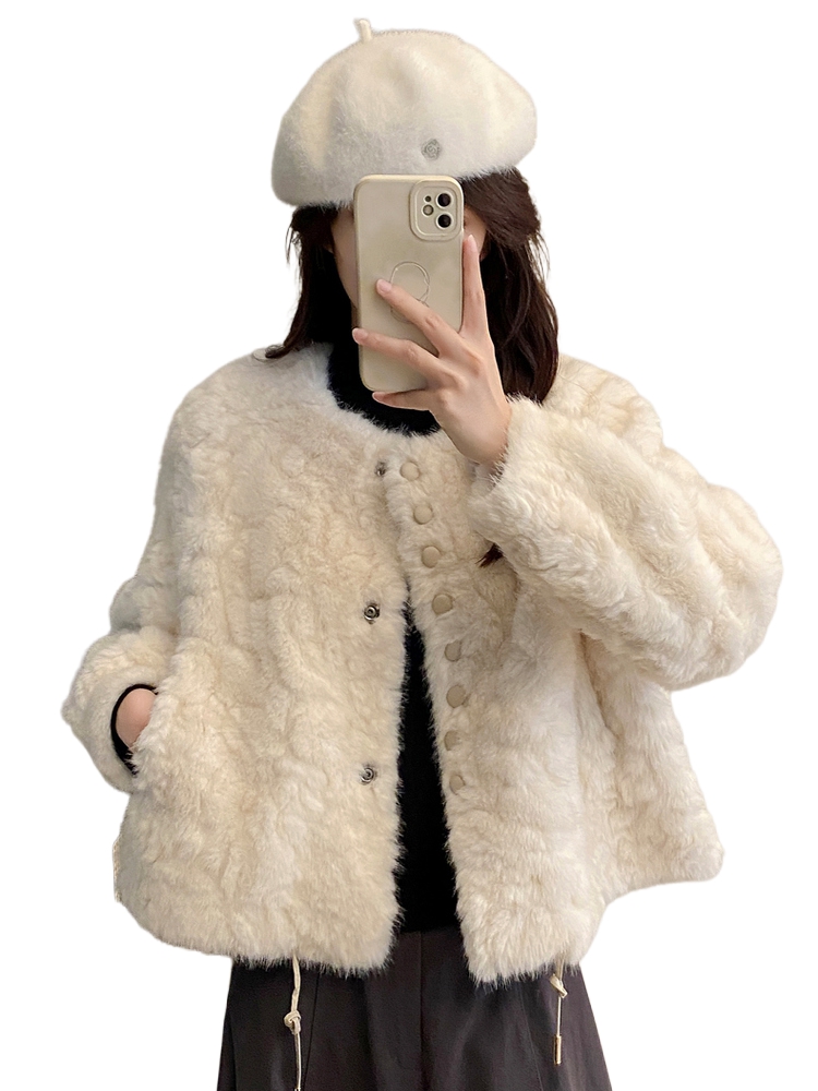 Women'S Fashion Petite - Короткое пальто из овчины для миниатюрных