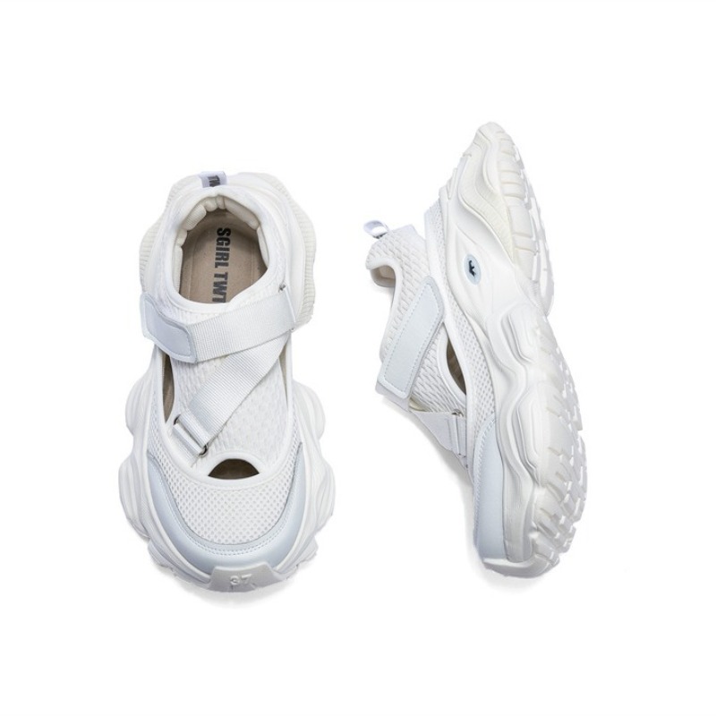 Women'S Fashion Velcro Sneakers - Женская полая дышащая обувь для папы,
