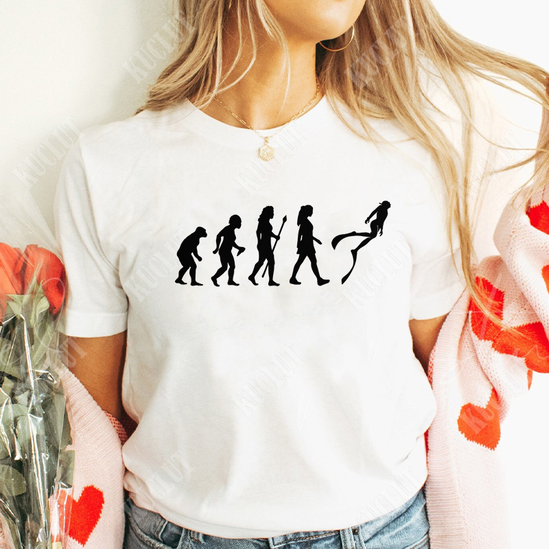 Забавная женская футболка «Эво – обзор и цена Women Fashion Evolution