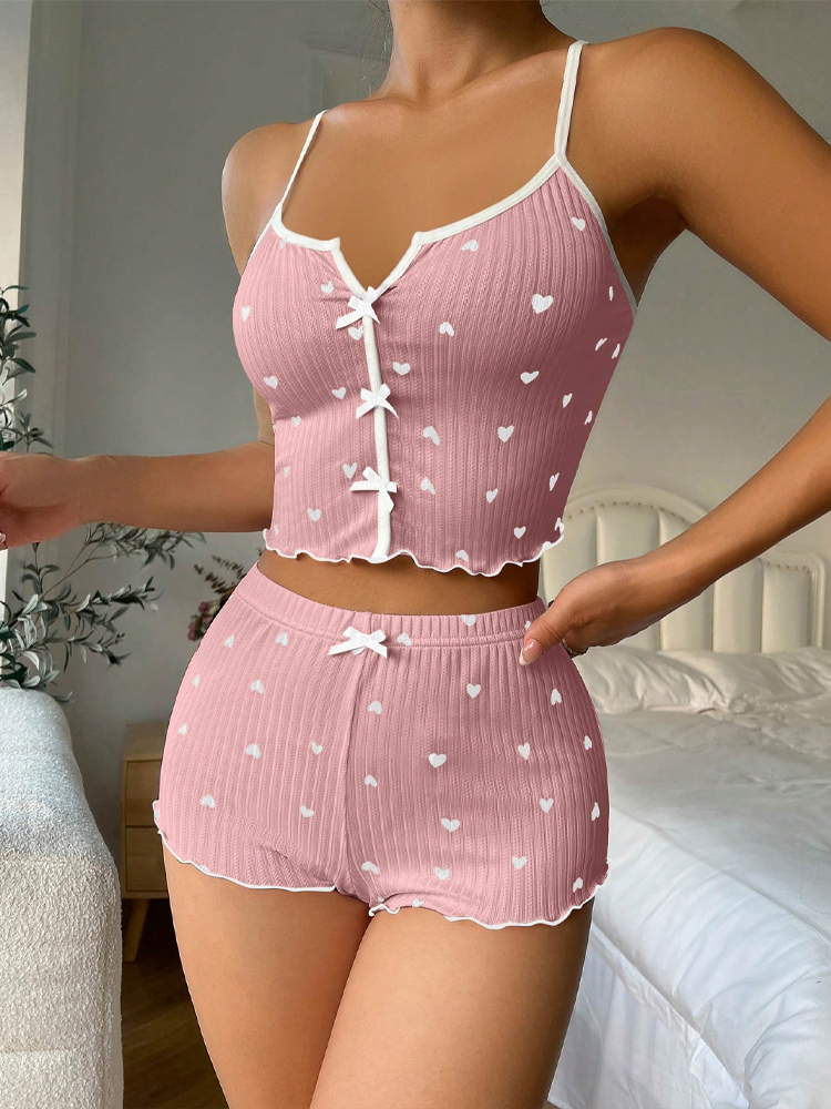 Новый комплект пижамы с принто – обзор и цена V Neck Cami Top