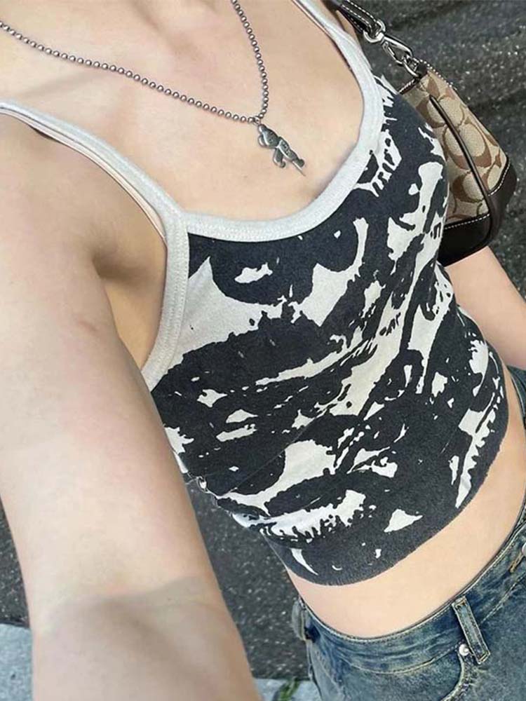 Готическая футболка с портретн – обзор и цена V Neck Cami Top