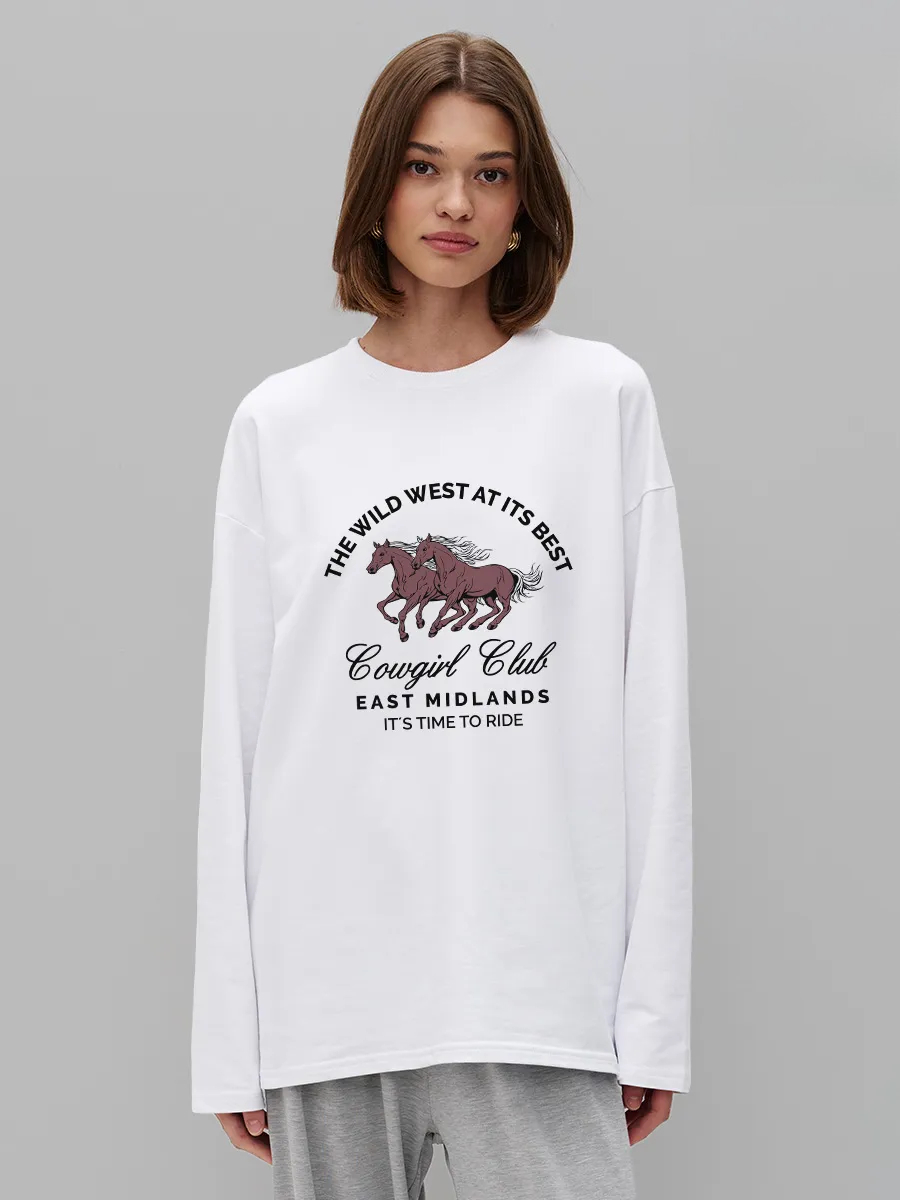 Женская футболка с длинным рук – обзор и цена Women'S Fashion Wild West