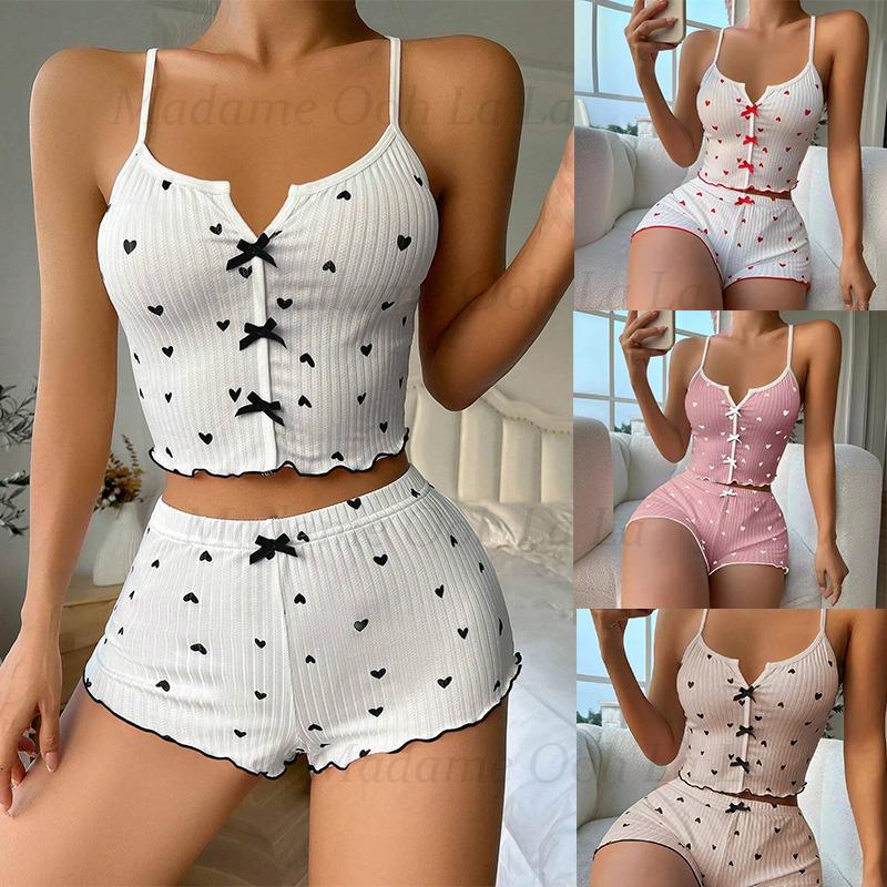 Сексуальный пижамный комплект  – обзор и цена V Neck Cami Top