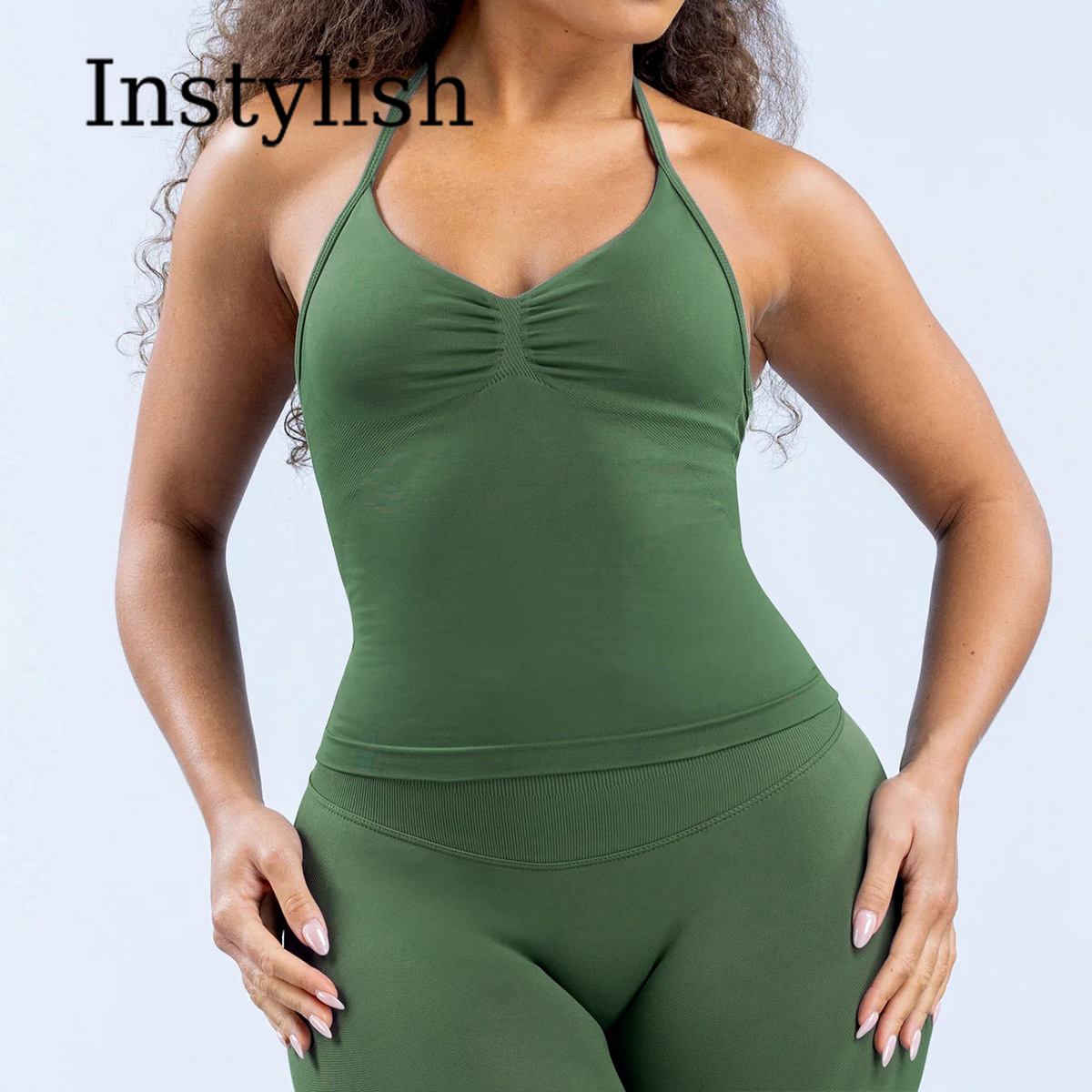 Женский бесшовный комплект для – обзор и цена V Neck Cami Top